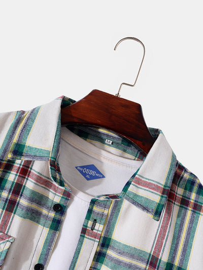 Arik® | Men Plaid Button Through Shirt With Pockets