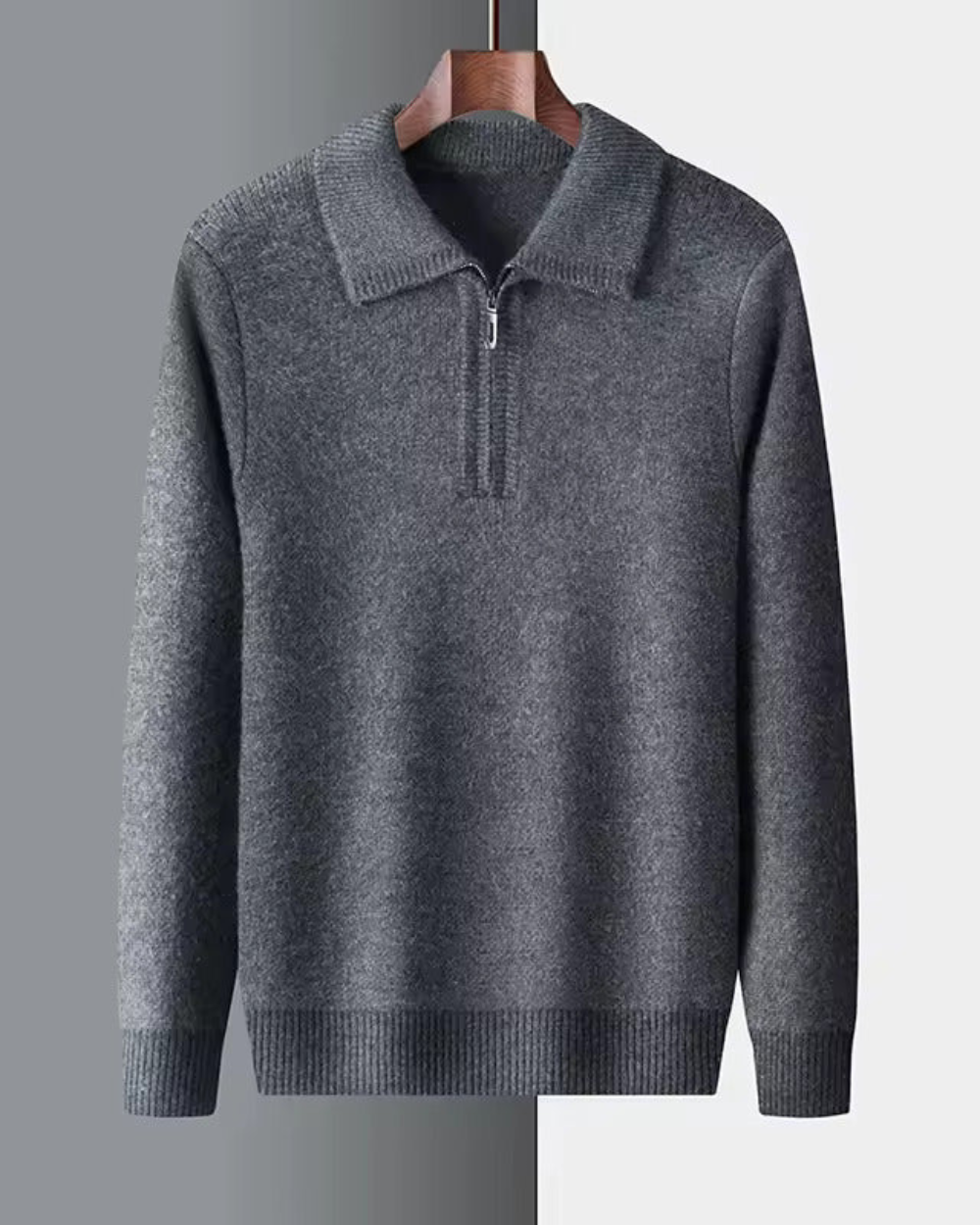 Remi | Gstaad Cashmere Quarter Zip Sweater