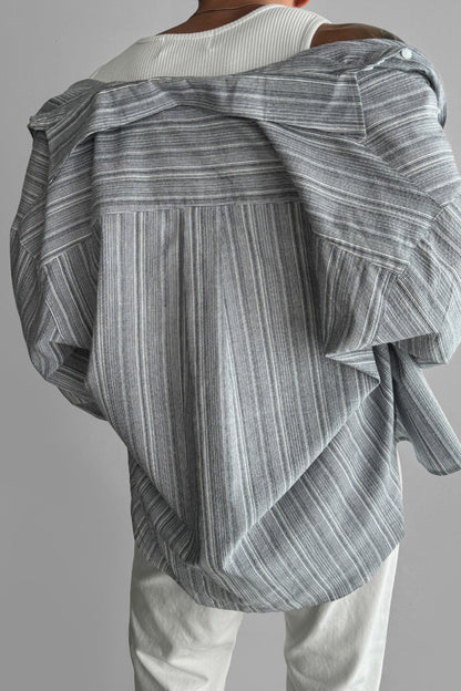 Bhoncie® | MV Striped Non-Iron Sun Protection Shirt