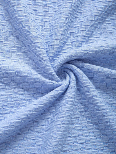 Julián® | Checkerboard Textured Knitted T-shirt