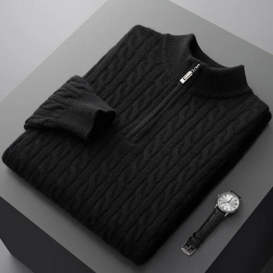Chance® | Luxury Cashmere Zip Sweater