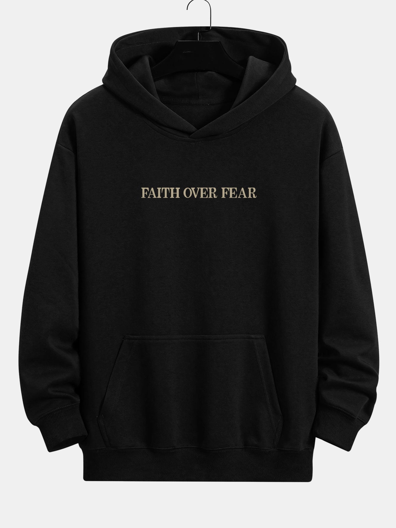 Bruno | Faith Over Fear Print Relax Fit Hoodie