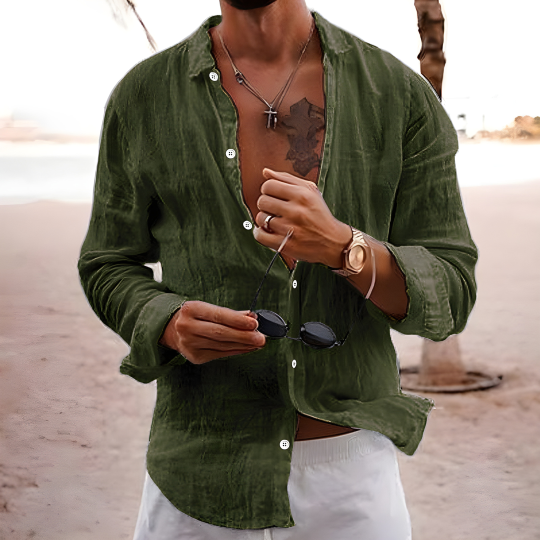 Hello Natural Cotton Summer Shirt