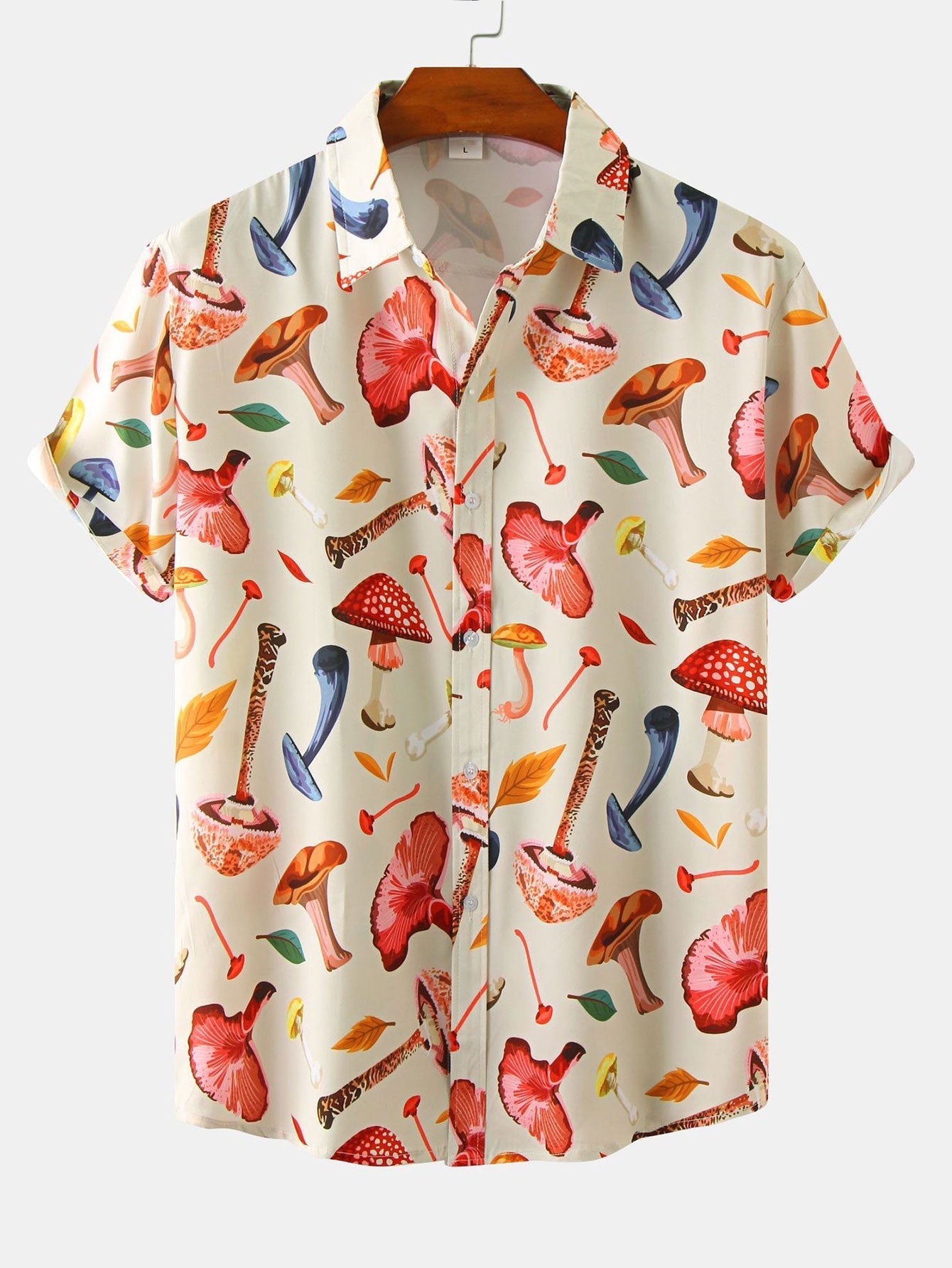 Armelindo® | Mushroom Leaves Print Shirt