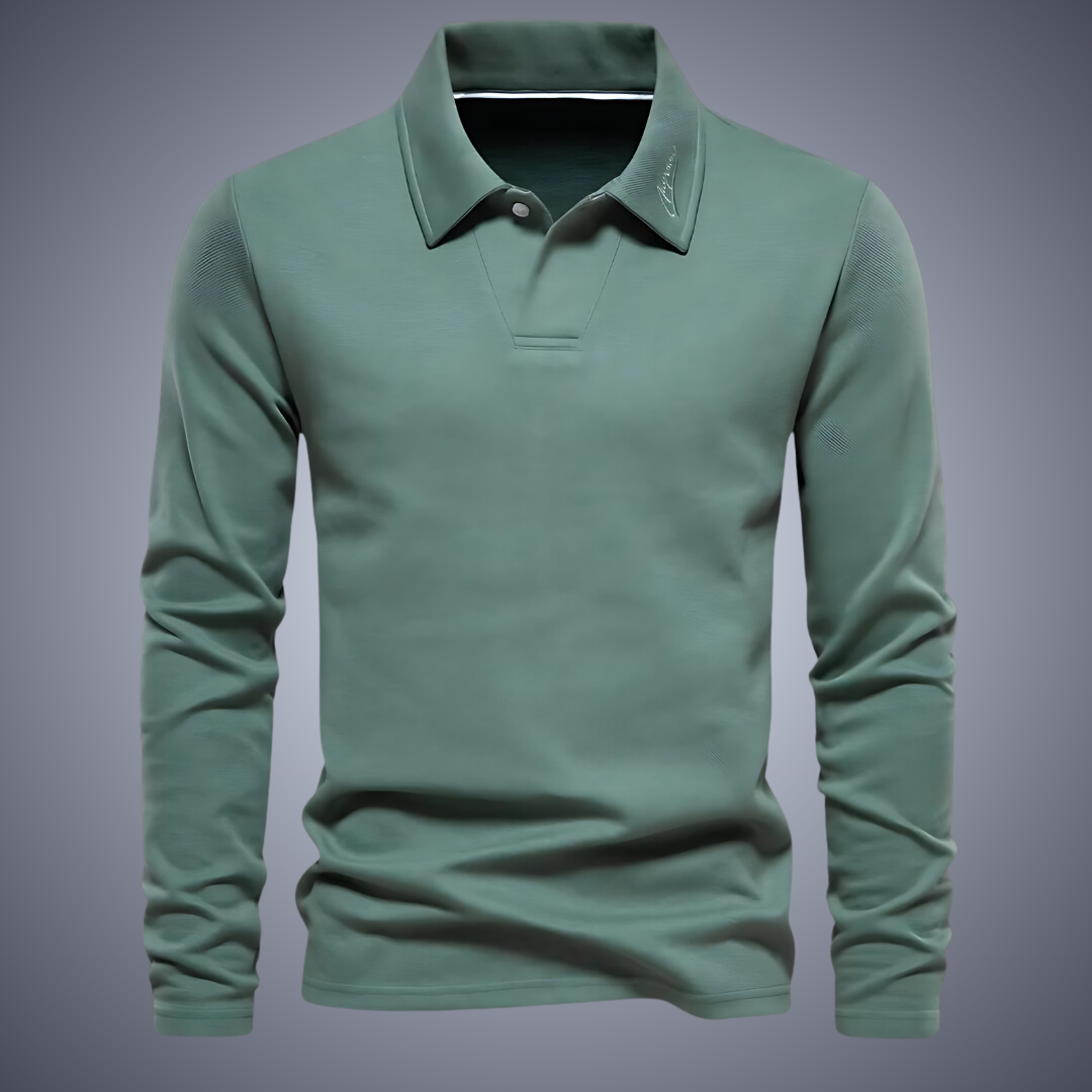 Eliel | Classic long-sleeved polo shirt for men