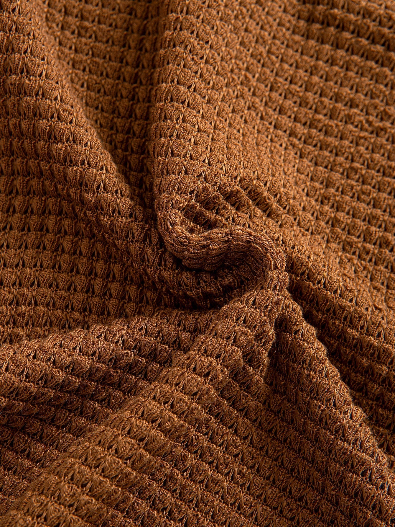 Eduardo® | Henley Neck Textured Ribbed Hem T-Shirt