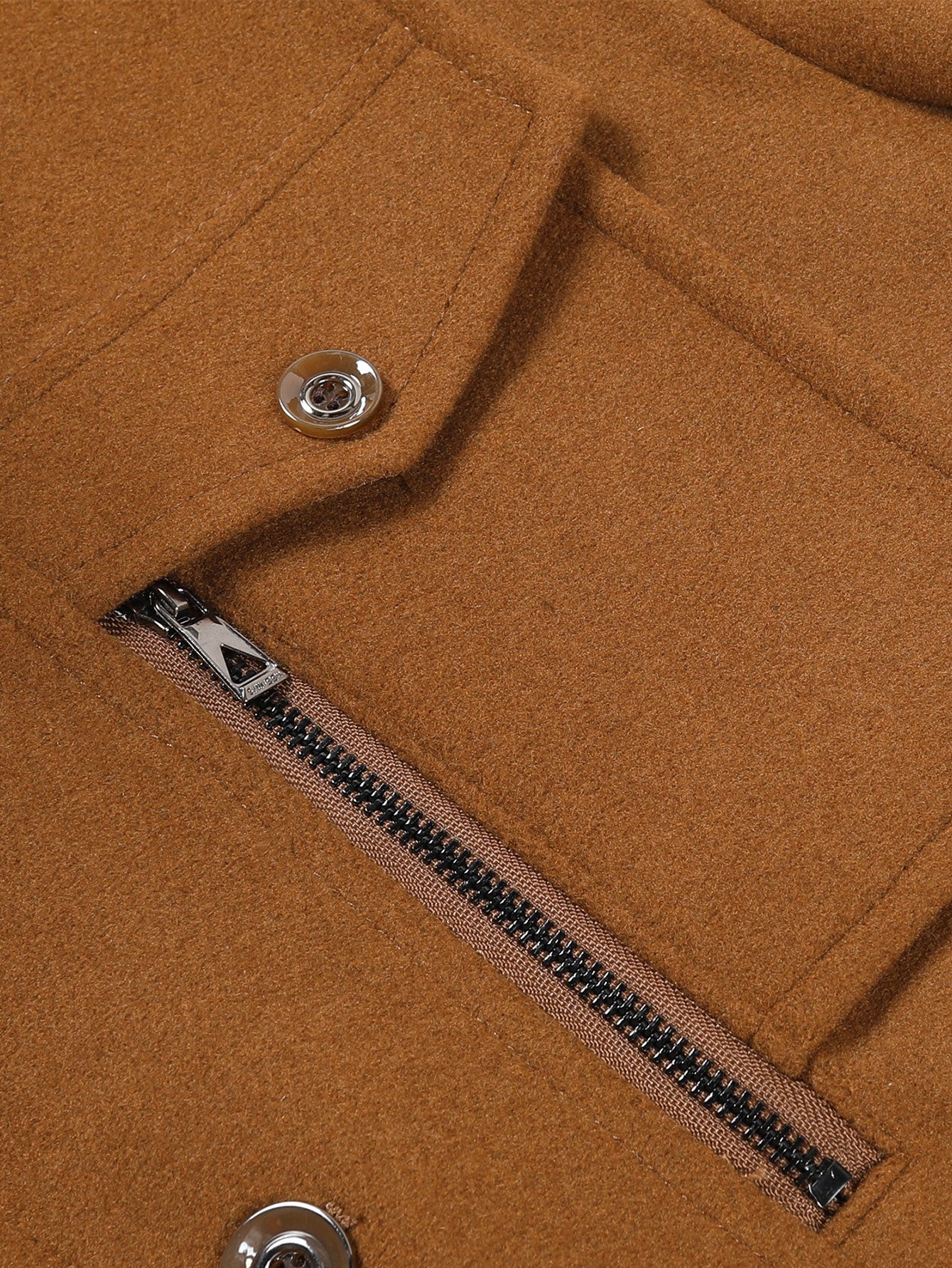 Rowan | Double Layer Detachable Neck Woolen Coat