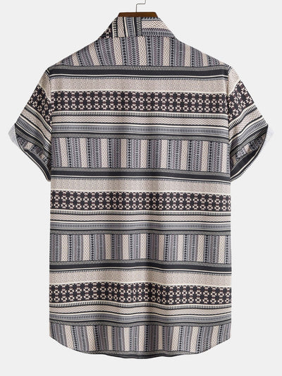 Genaro® | Aztec Print Button Up Shirt
