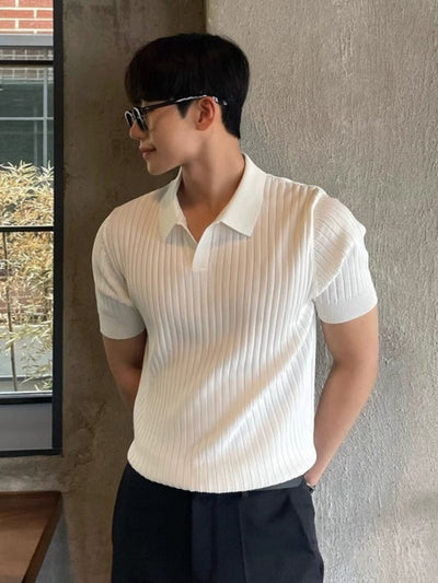 Bezant® | MV Athletic Fit Knitted Polo Shirt