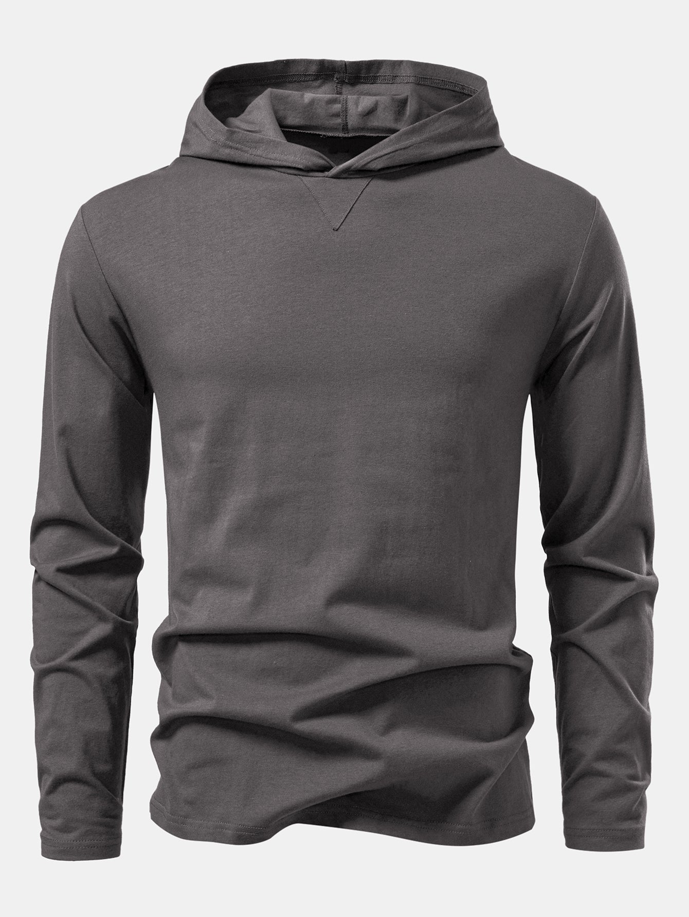 Lino® | Long Sleeved Cotton Hooded T-Shirt