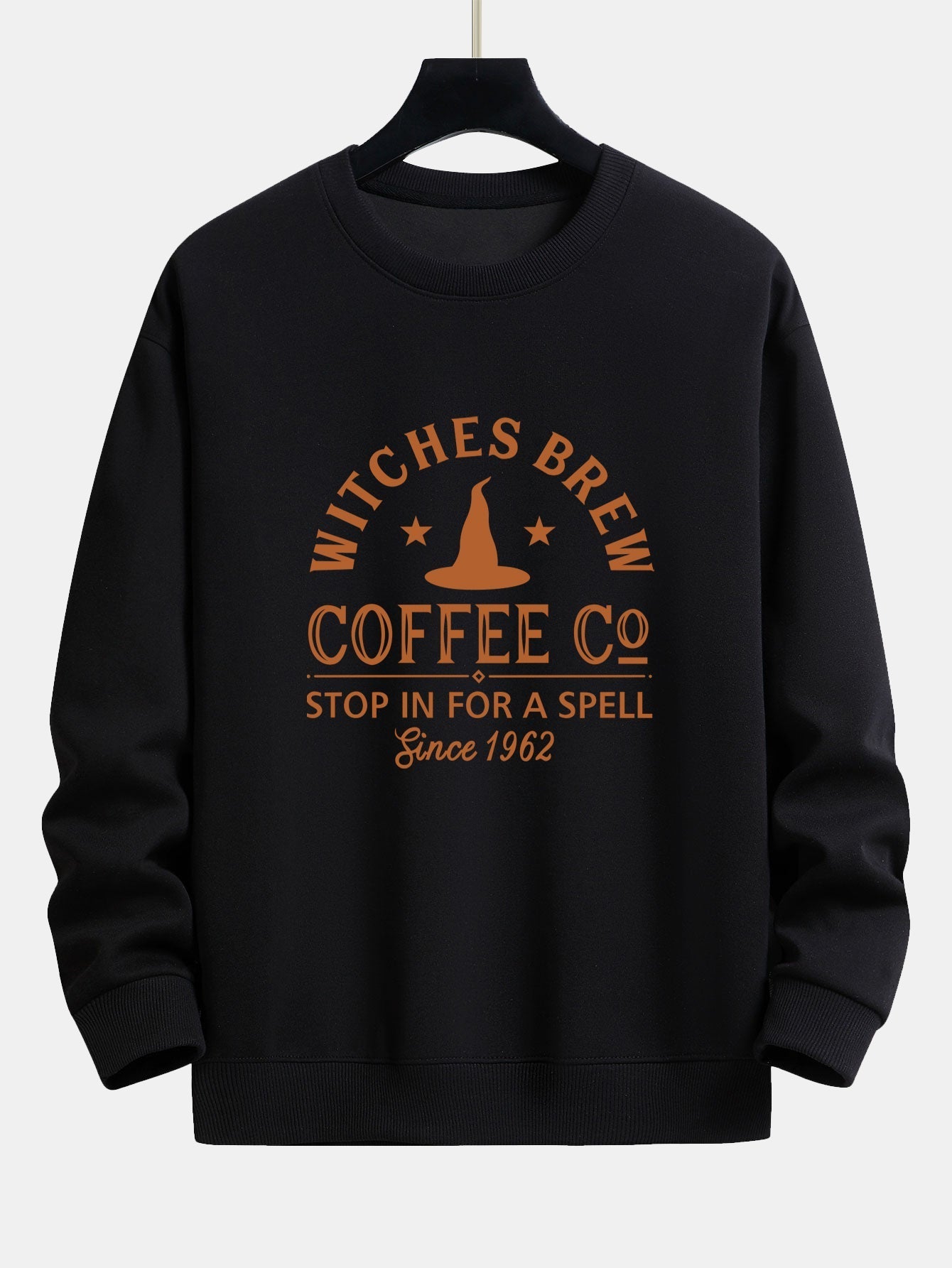 Bernabé® | Halloween Witches Brew Coffee Print Relax Fit Sweatshirt