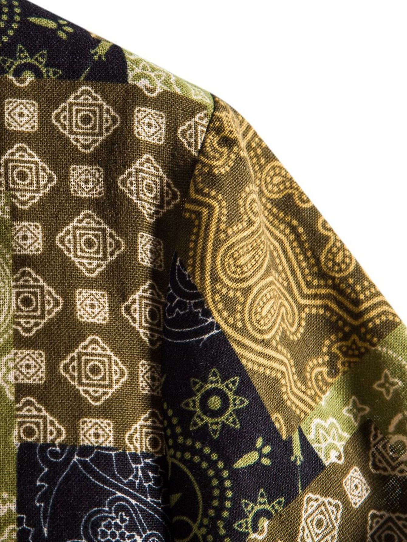 Argo® | Paisley Geometry Print Button Up Shirt