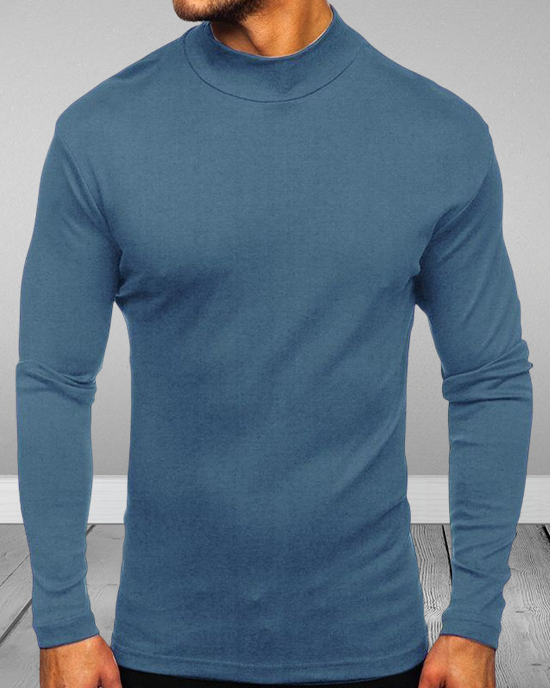 Juniper® | Men'S Solid Color Turtleneck Sweater