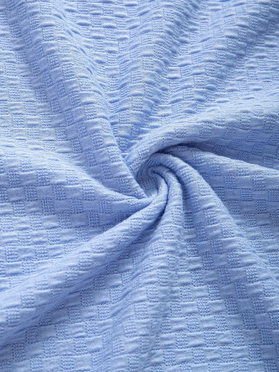 Damián® | Checkerboard Textured Knitted T-shirt