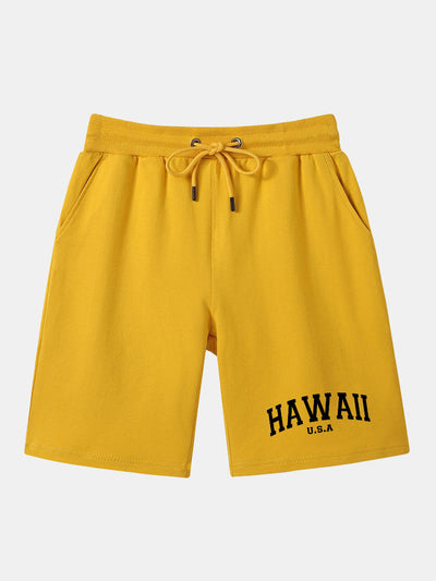Baris® | Hawaii Print Mid Length Shorts