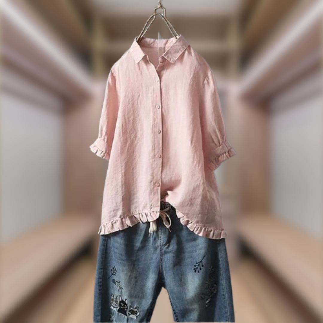 King® | Elegant Shirt In Natural Fabric