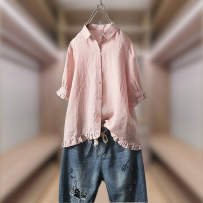 King® | Elegant Shirt In Natural Fabric