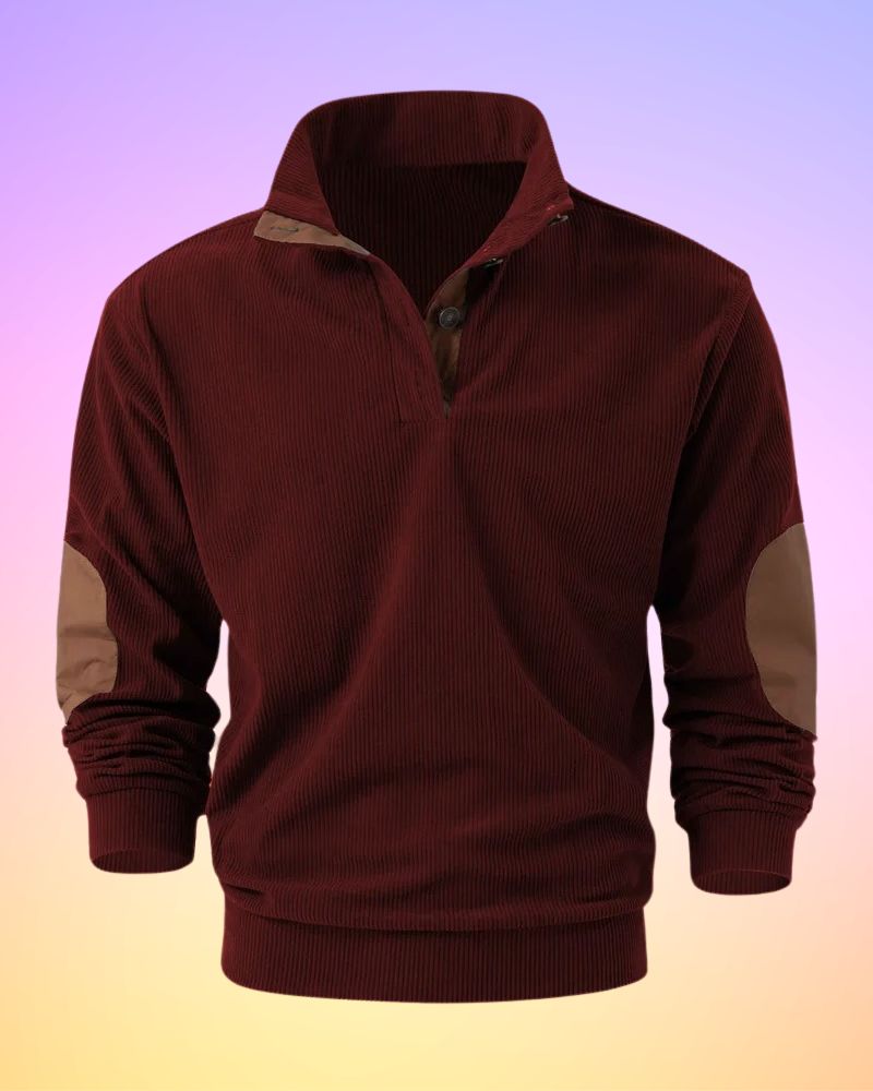 Samuel® | Solid Color Half Open Long Sleeve Shirt