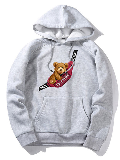 Mica | Shoulder Bag Bear Print Hoodie