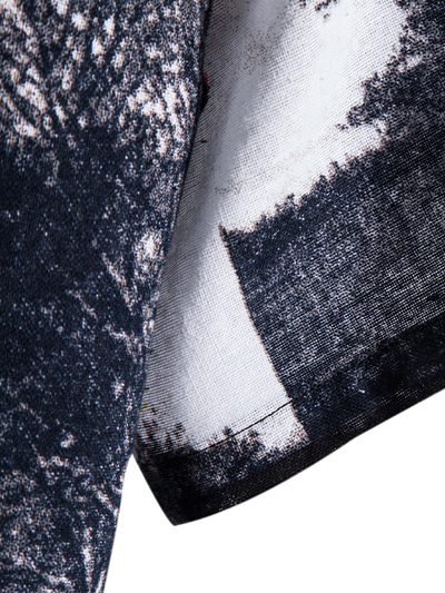 Arash® | Floral Landscape Print Shirt