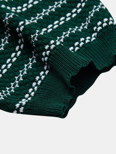 Noah | Stripe Knitted Polo Shirt