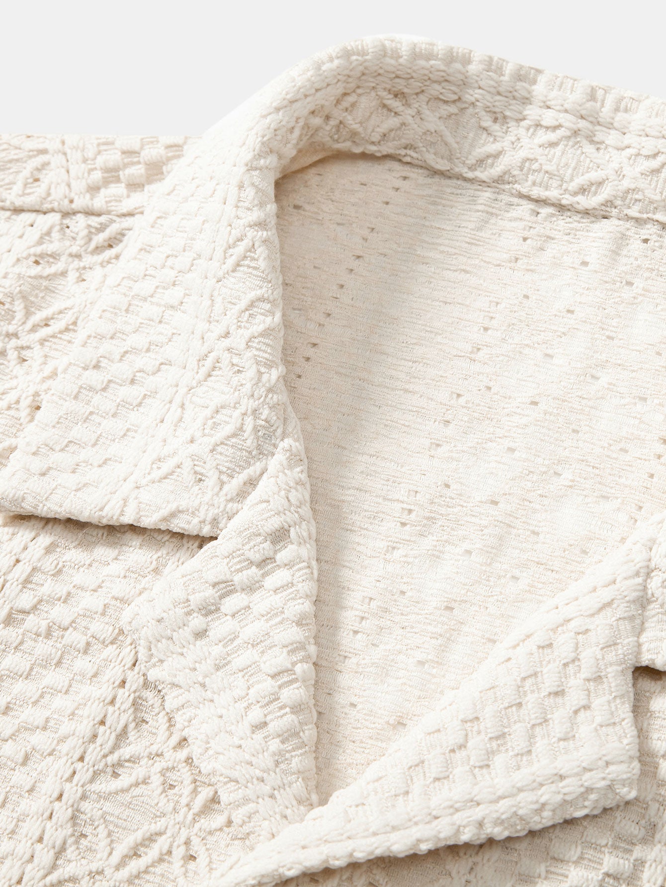 Frank® | Floral Checkerboard Jacquard Cuban Shirt