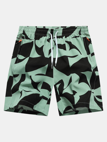 Jonathan® | Color Block Print Zipper Pocket Shorts