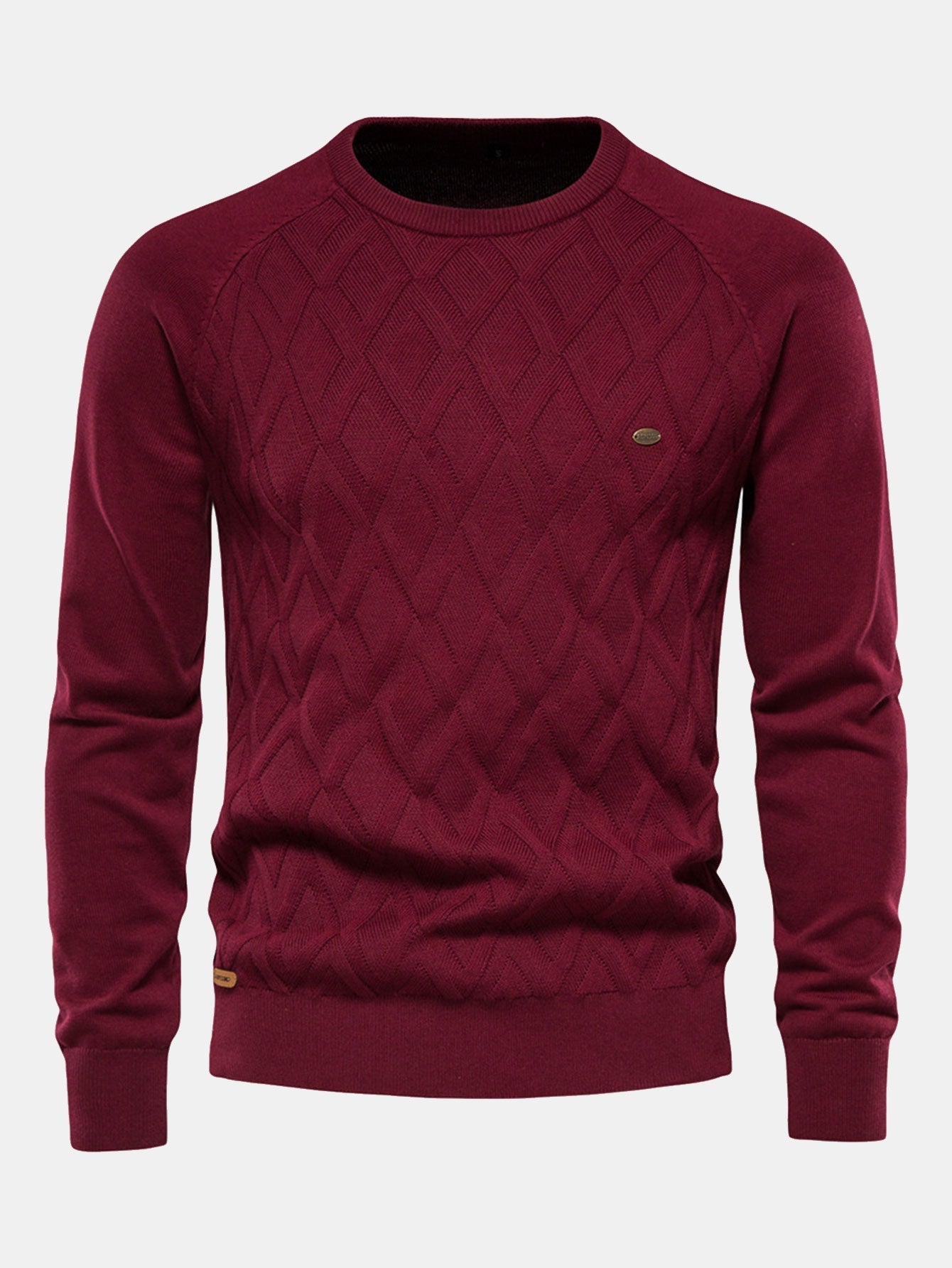 Erasmo® | Geometry Jacquard Crewneck Sweater