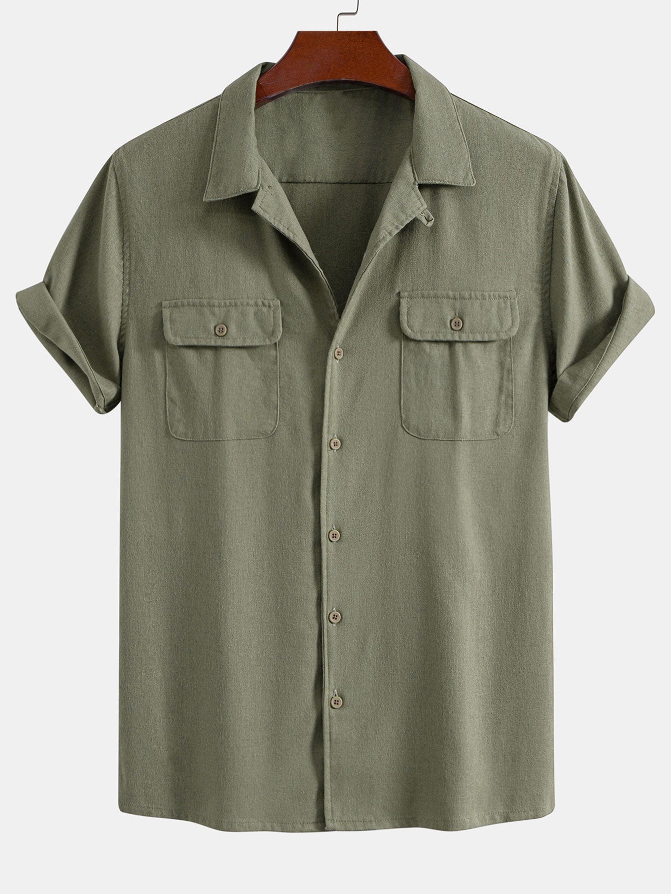Cuno® | Linen Cuban Shirt With Pockets & Straight Leg Linen Pants