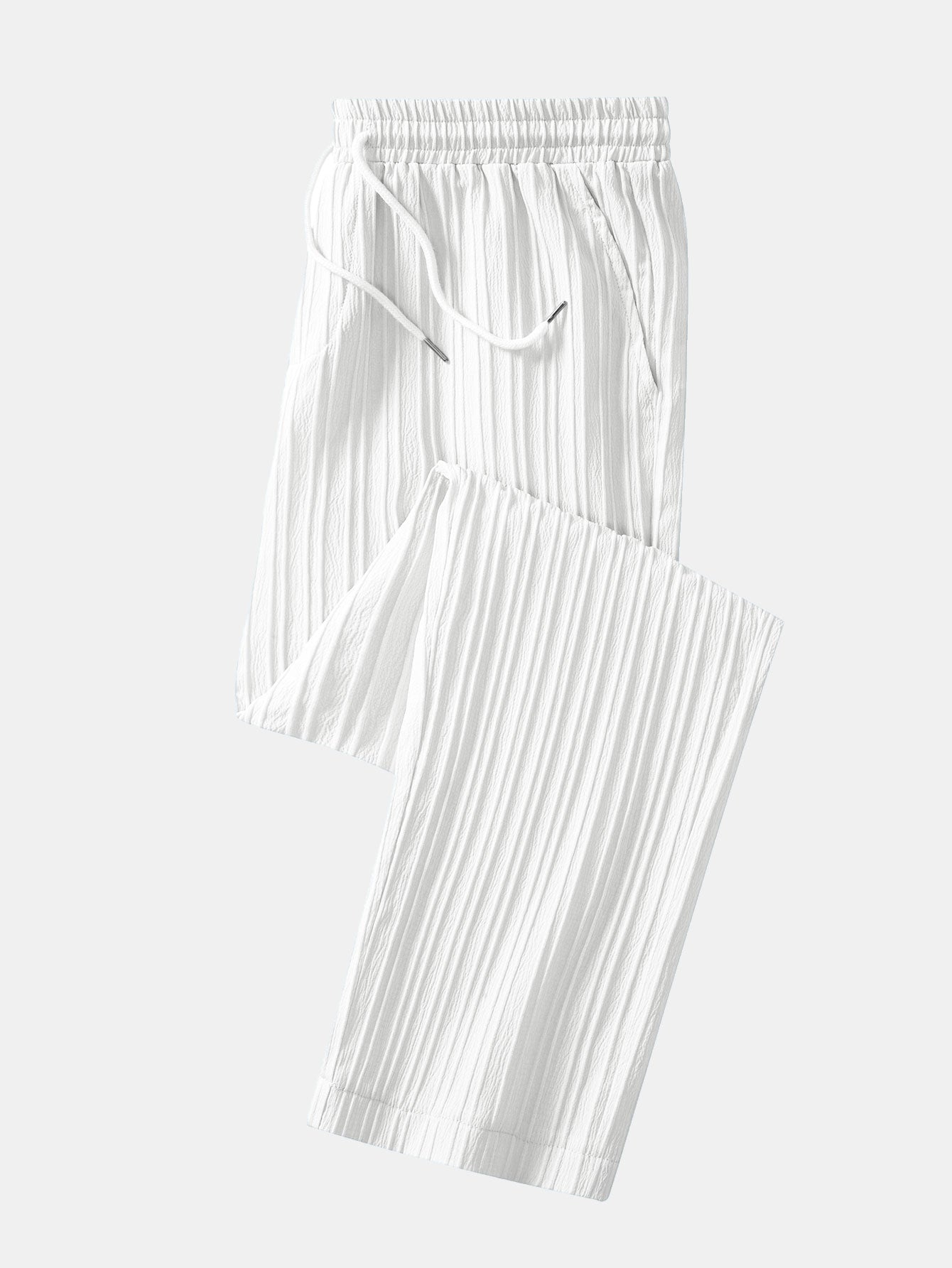Asdrúbal® | Striped Jacquard Cuban Collar Shirt & Straight Leg Pants