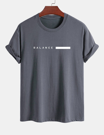 Numa® | Balance Stripe Print Cotton T-Shirt