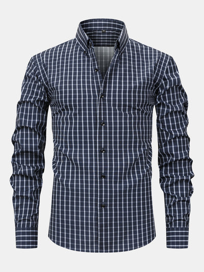 hola Long Sleeve Plaid Button-Down Shirt