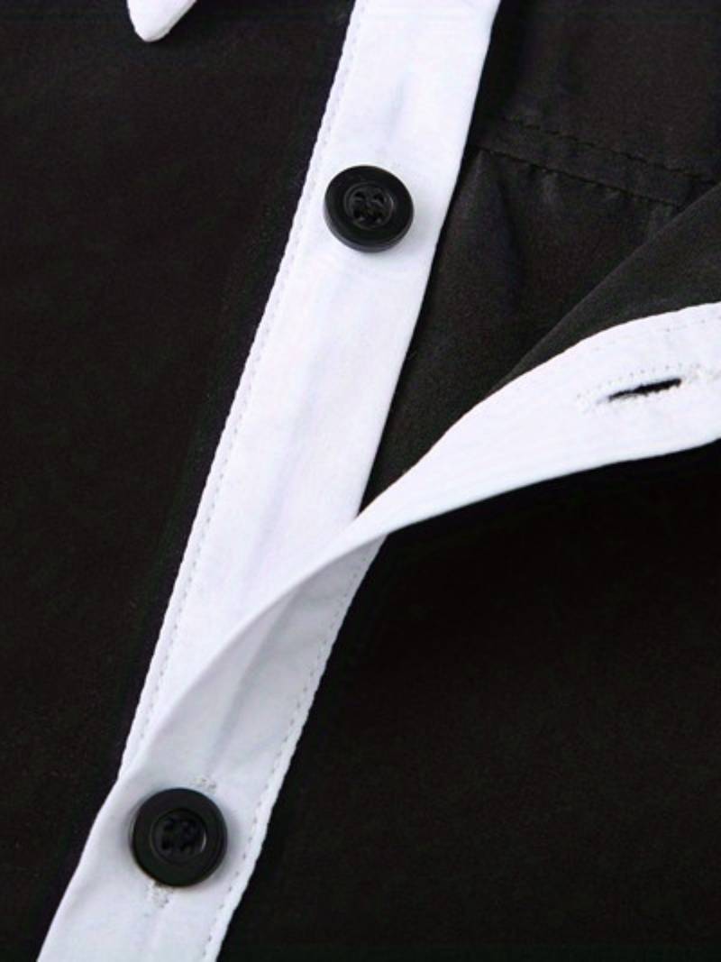 Lolita® | Casual Button-Up Contrast Shirt For Men