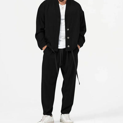 Indigo® | 2 Piece Set Of Button Down Blazer And Drawstring Trousers