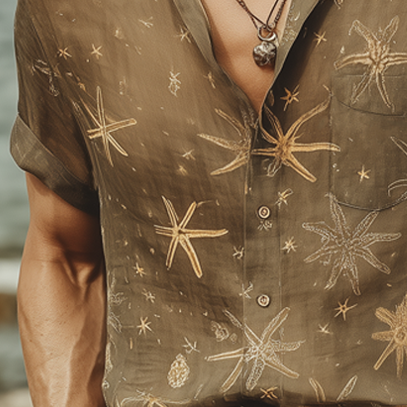 Pat | Men'S Summer Beach Printed Casual Short Sleeve Shirt