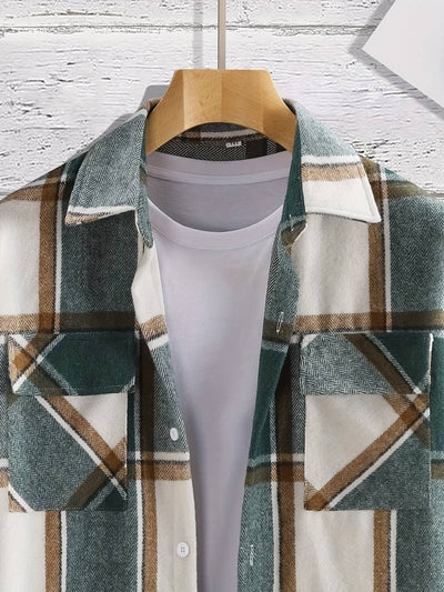 Remigio® | Chic Checked Shirt For Men