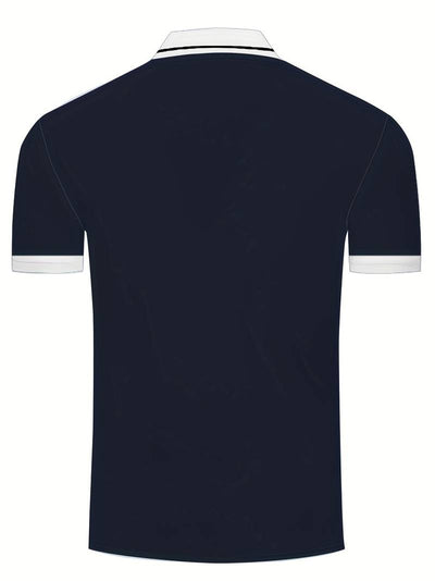 Lucila® | Casual, Plain Polo Shirt For Men