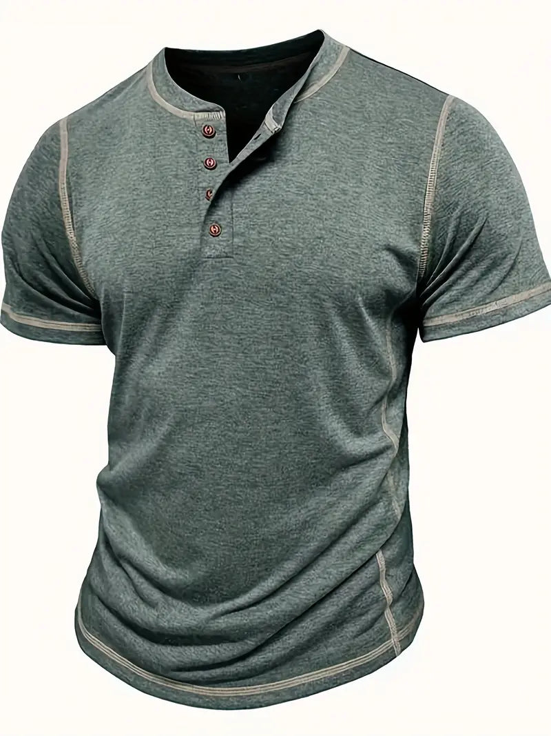 Malcolm | Short-sleeved button-down T-shirt