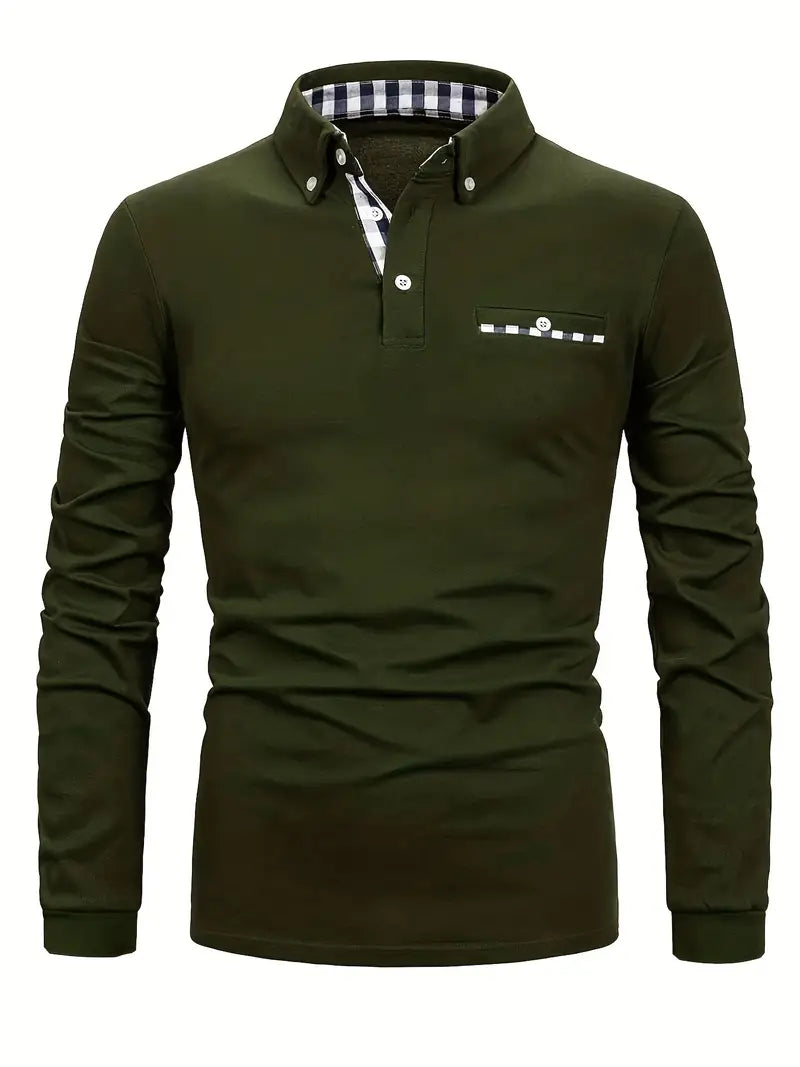 Long® | Plaid Button-Down Long Sleeve Shirt