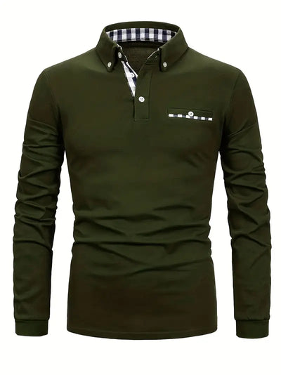 Long® | Plaid Button-Down Long Sleeve Shirt