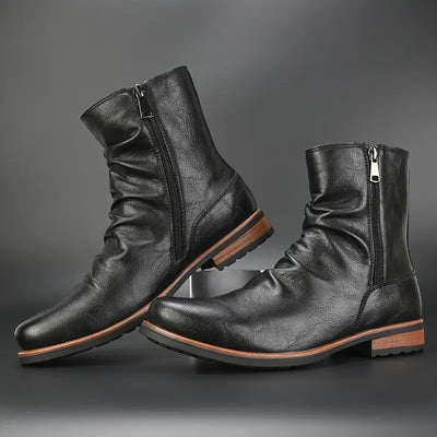 Marcos® | Leather Side-Zip Boots