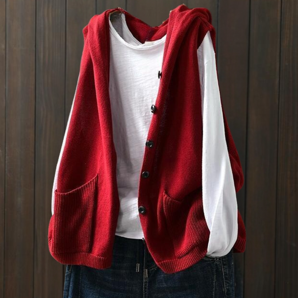 Sonny® | Women's Versatile Knitted Hooded Vest