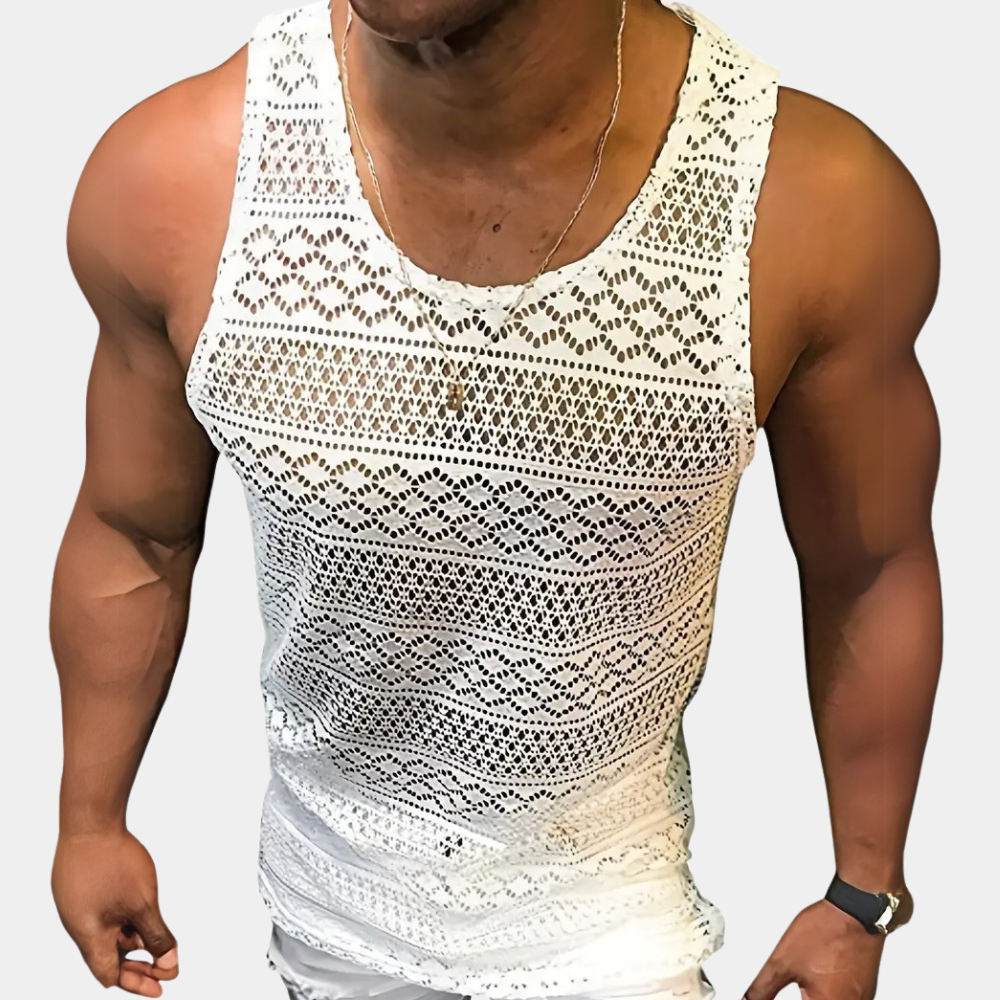 Lucas® | Fashionable hollow out tank top for men