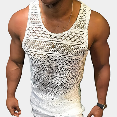 Lucas® | Fashionable hollow out tank top for men