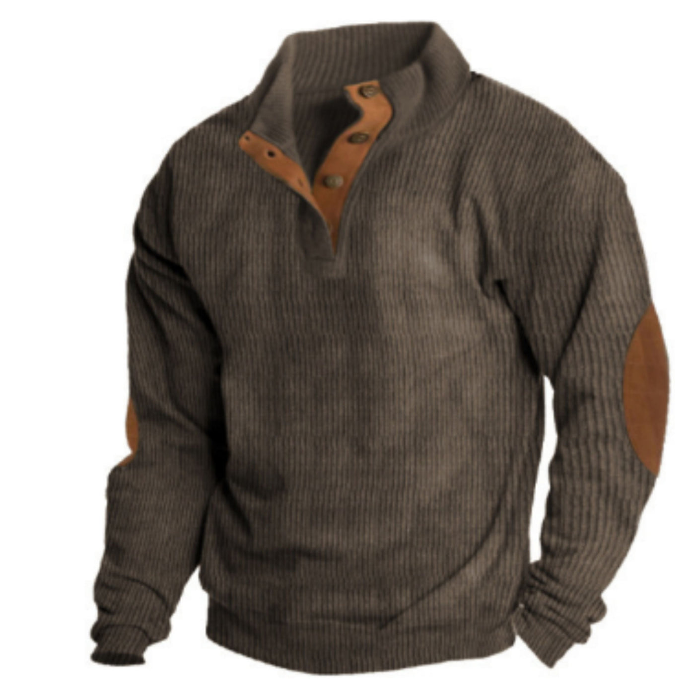 Richard® | Men's ribbed sweater collar with buttons