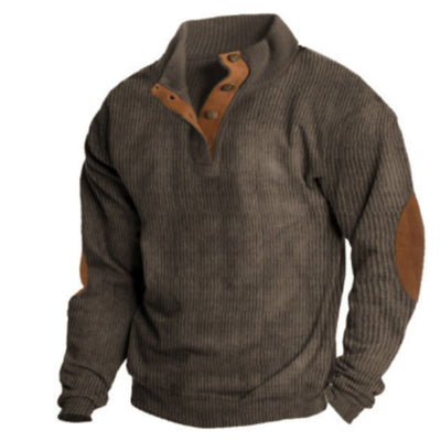 Richard® | Men's ribbed sweater collar with buttons
