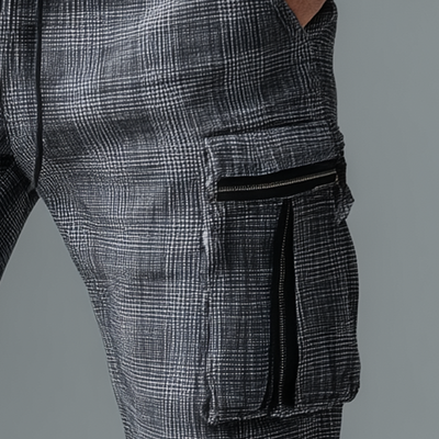 Stanley | Men'S Summer Fashion Plaid Linen Casual Pants