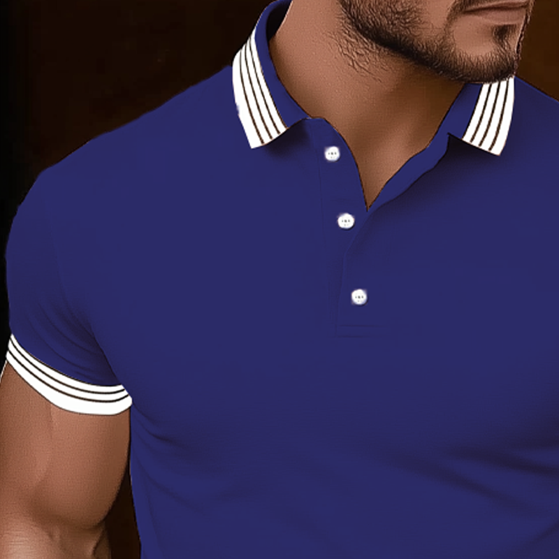 Marco | Men'S Basic Business Stitching Cotton Short Sleeve Polo Shirt