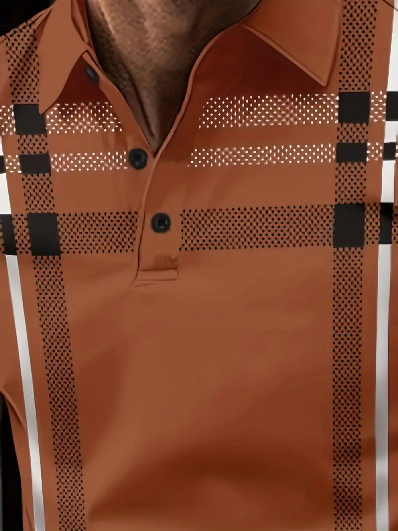 Lurdes® | Stylish Striped Short-Sleeved T-Shirt For Men