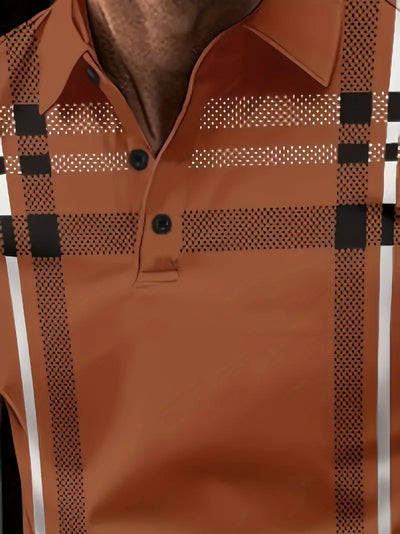 Lurdes® | Stylish Striped Short-Sleeved T-Shirt For Men